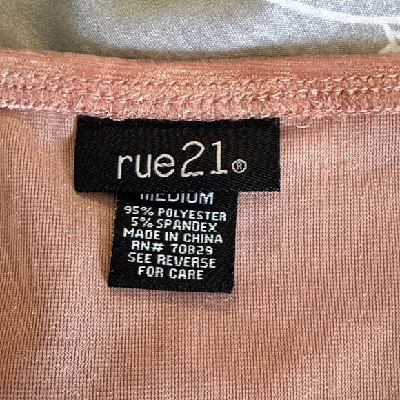 Rue21 Blush Velvet Wrap Mini Dress - Picture 2 of 3